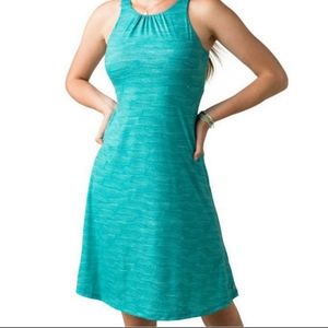Prana Skypath Dress M  Color: Teal Riptide